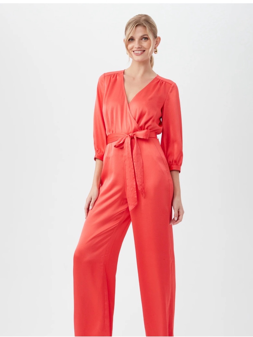 Trina Turk mineral Jumpsuit with Self-Tie Waist